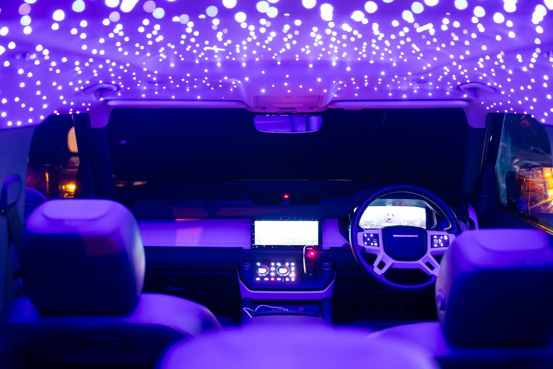 บรรยากาศภายในรถหลังติดตั้ง