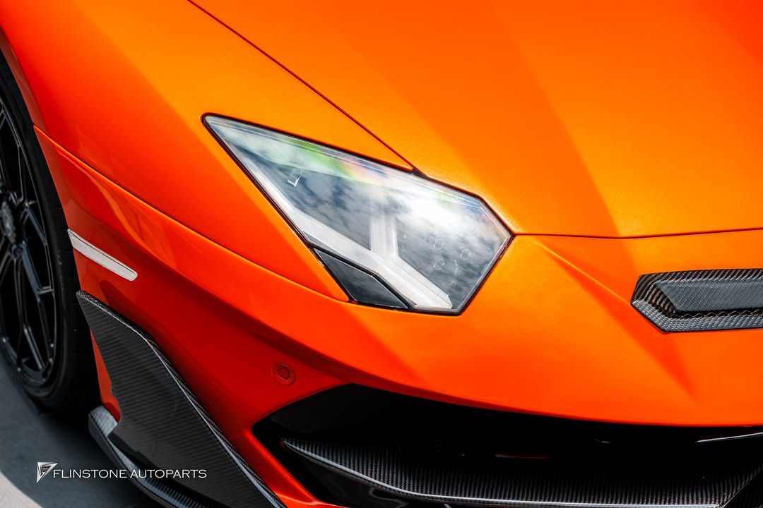 Interior view of Lamborghini Aventador SVJ