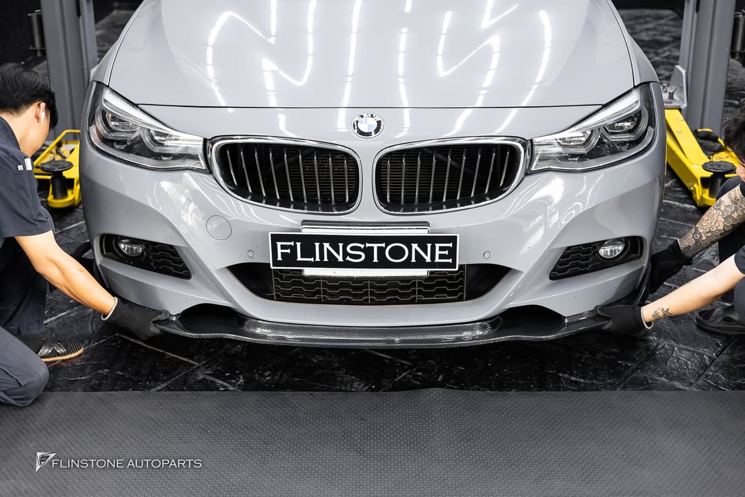 Close-up of Hamann Carbon Fiber Front Lip