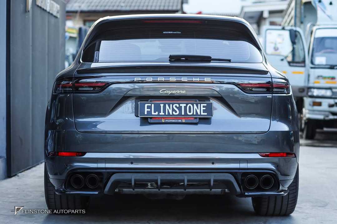 Porsche Cayenne with Carbon Fiber Spoiler