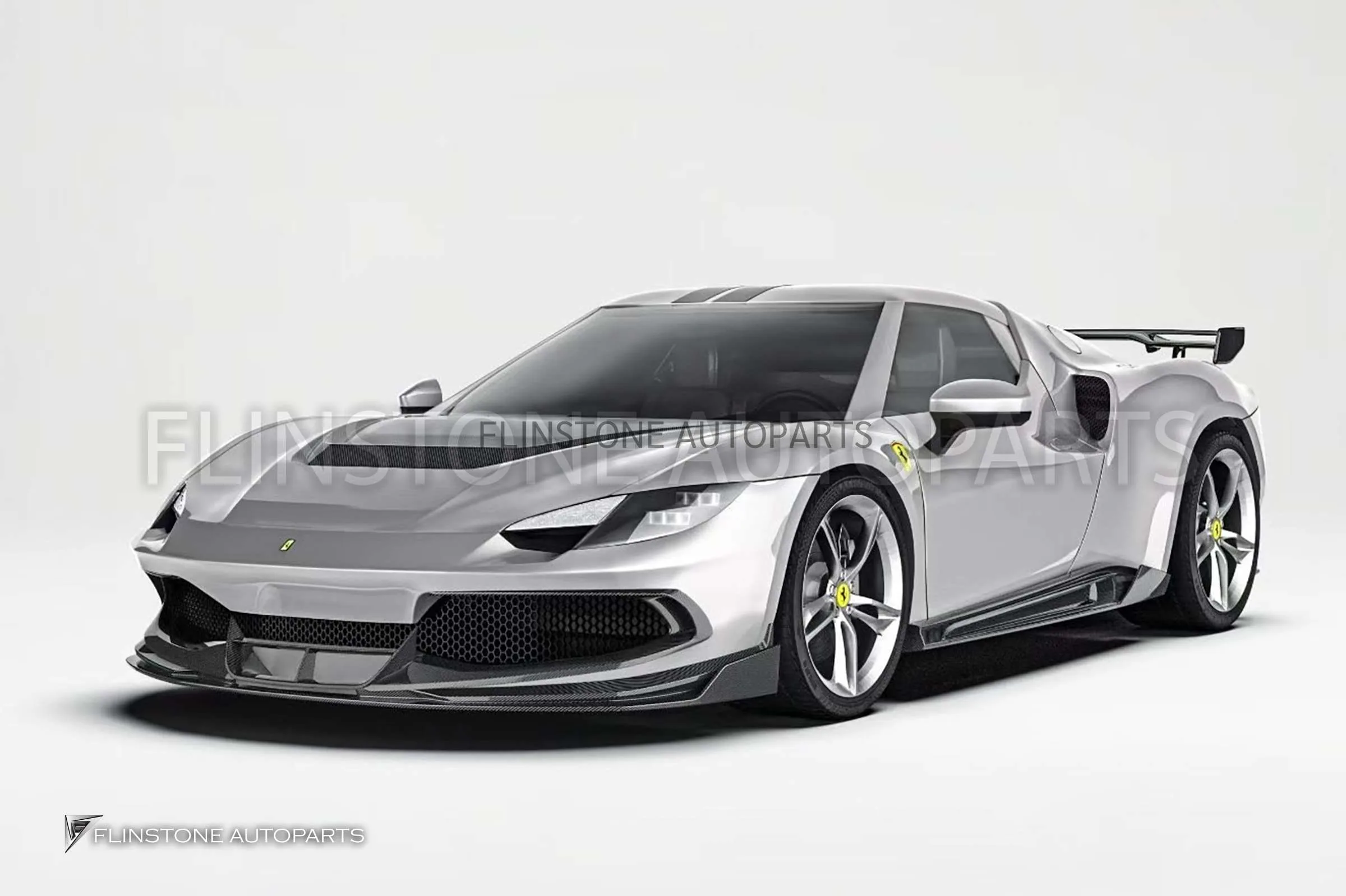 ชุดแต่งรอบคัน Carbon Fiber Ferrari 296 GTB ทรง Paktechz