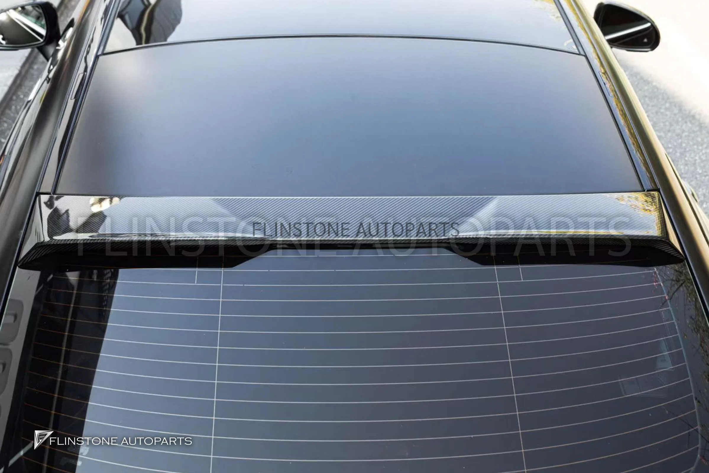 สปอยเลอร์หลังคา Carbon Fiber CLE53 C236 CLE-Class ทรง SOOQOO