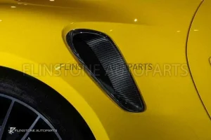 ช่องลมแก้มข้าง Carbon Fiber PORSCHE 992 Turbo ทรงเดิมติดรถ USUS AUTOCLAVE