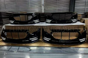 ชุดกันชนหน้า W214 E-Class ทรง AMG DYNAMIC พร้อมไฟ LED