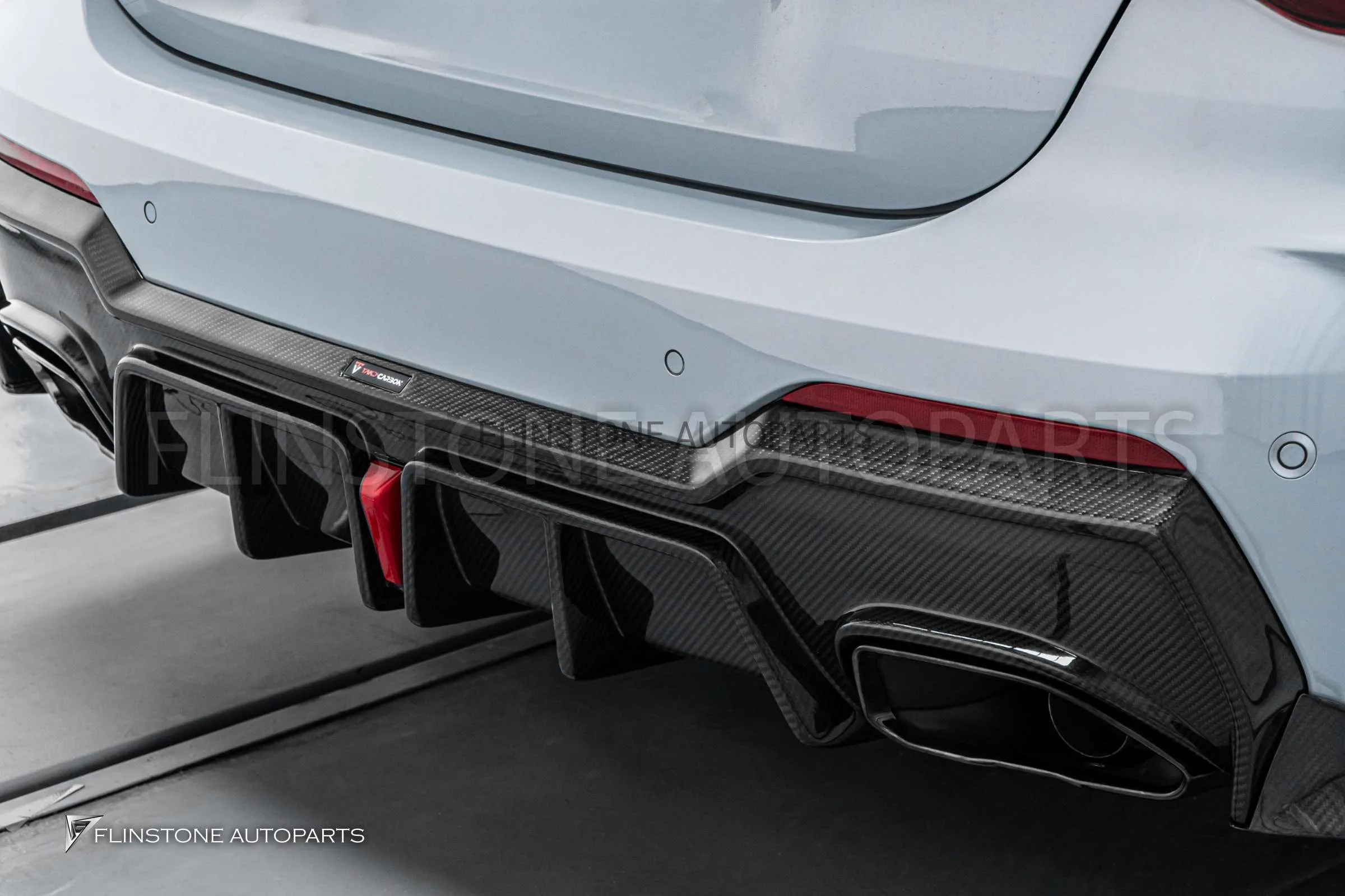 ดิฟฟิวเซอร์ท้าย Carbon Fiber BMW G22 Series 4 ทรง TAKD V.2