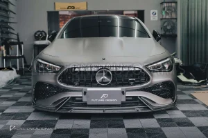 ลิ้นหน้า Carbon Fiber C236 CLE53 AMG ทรง Future Design แท้