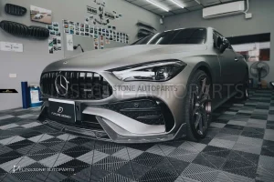 ลิ้นหน้า Carbon Fiber C236 CLE53 AMG ทรง Future Design แท้