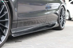 สเกิร์ตข้าง Carbon Fiber CLA Class W117 2013-2018 ทรง Paktechz