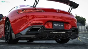 ดิฟฟิวเซอร์ Carbon Fiber AMG GT C190 2014-2016 V.1 ทรง Paktechz