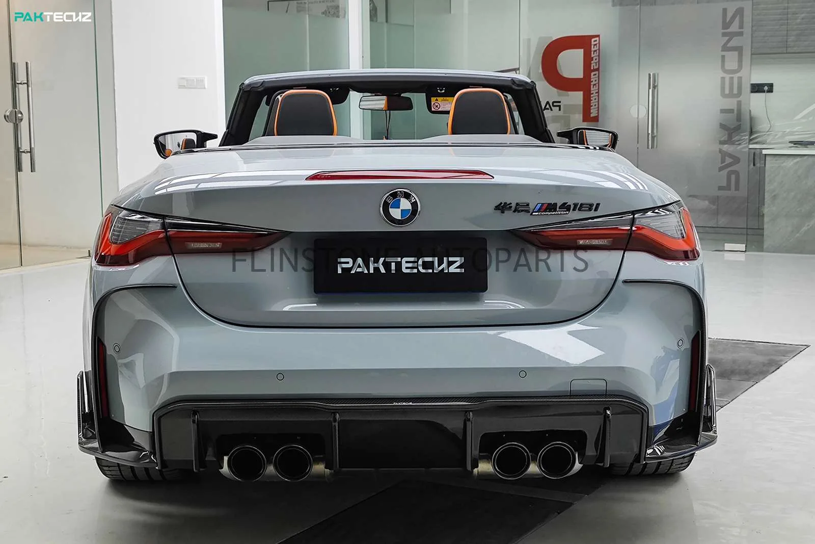 ดิฟฟิวเซอร์ท้าย Carbon Fiber M3 G80 ทรง Paktechz