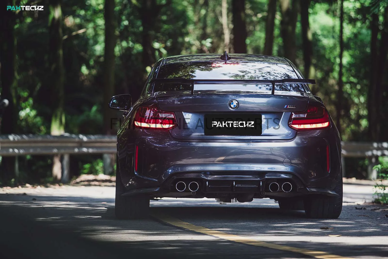 ดิฟฟิวเซอร์ท้าย Carbon Fiber M2 F87 ทรง Paktechz