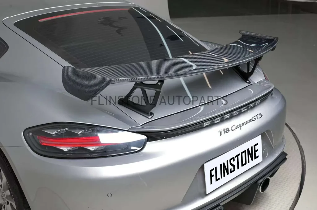 สปอยเลอร์ท้าย Carbon Fiber PORSCHE 718 Cayman Boxster ทรง GT4