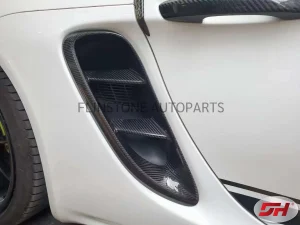 ช่องลมแก้มข้าง Carbon Fiber PORSCHE 718 Cayman Boxster ทรง GT4