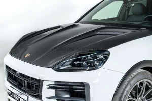 ฝากระโปรงหน้า Carbon Fiber สำหรับ PORSCHE NEW CAYENNE E3 Facelift ทรง USUS Autoclave V.2