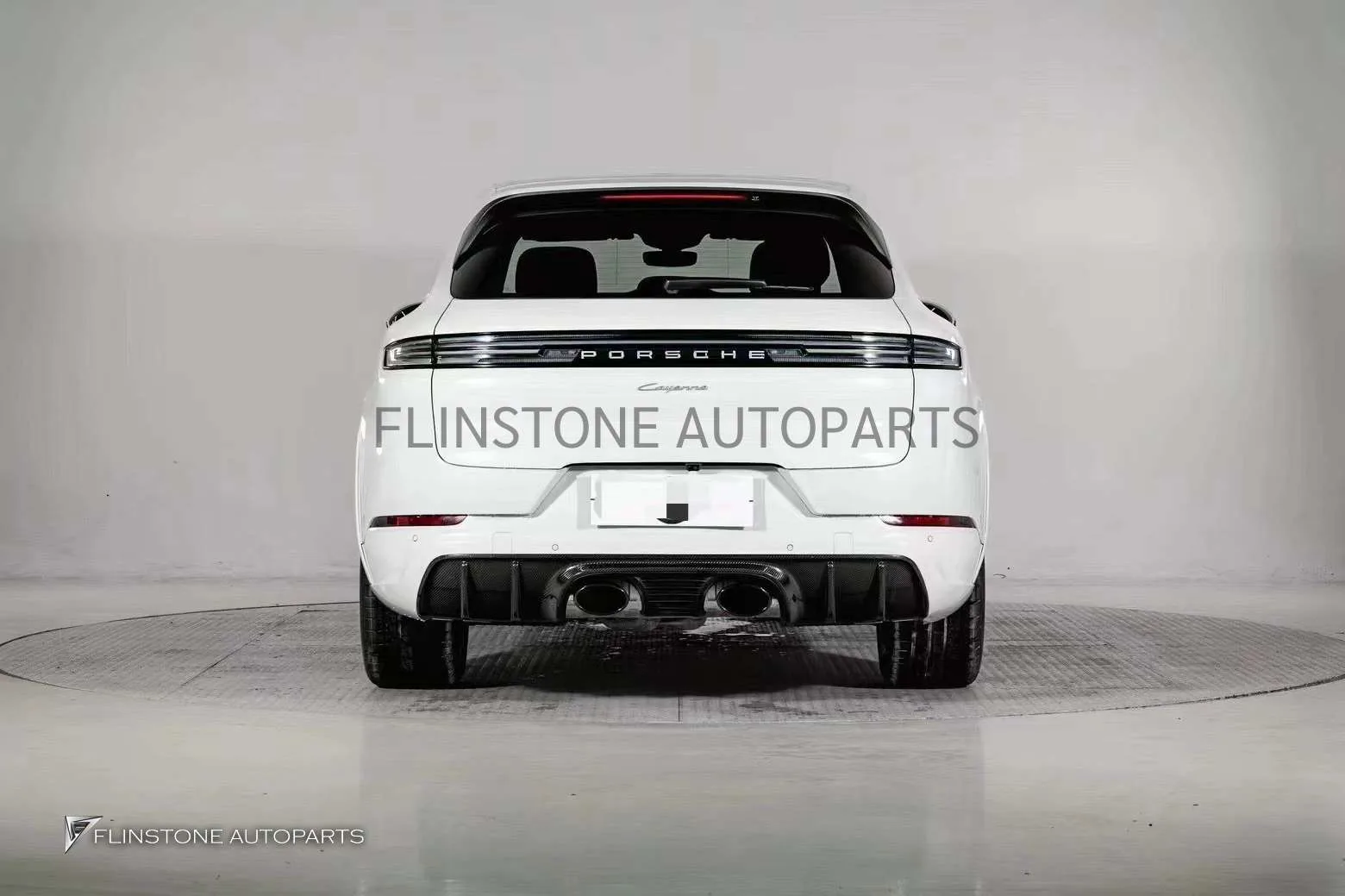 ดิฟฟิวเซอร์ Carbon Fiber PORSCHE CAYENNE SUV E3 ทรง TURBO GT