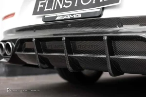 ดิฟฟิวเซอร์ Carbon Fiber C257 CLS-Class Facelift ทรง Future Design (แท้)