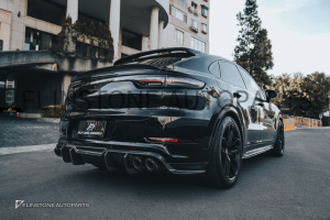 สปอยเลอร์ Carbon Fiber PORSCHE Cayenne E3 ทรง Future Design (แท้)
