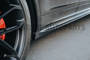 สเกิร์ตข้าง Carbon Fiber PORSCHE Cayenne E3 ทรง Future Design (แท้)