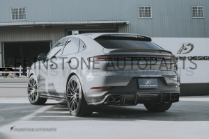 ดิฟฟิวเซอร์ Carbon Fiber NEW PORSCHE CAYENNE E3 Facelift ทรง Future Design (แท้)