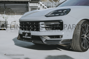 ลิ้นหน้า Carbon Fiber NEW PORSCHE CAYENNE E3 Facelift ทรง Future Design (แท้)