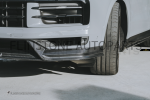 ลิ้นหน้า Carbon Fiber NEW PORSCHE CAYENNE E3 Facelift ทรง Future Design (แท้)