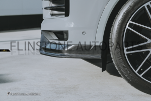 ลิ้นหน้า Carbon Fiber NEW PORSCHE CAYENNE E3 Facelift ทรง Future Design (แท้)