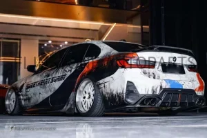 ดิฟฟิวเซอร์ Carbon Fiber BMW G20 SERIES 3 LCI ทรง CMST