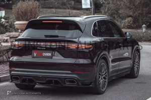 ดิฟฟิวเซอร์ Carbon Fiber PORSCHE Cayenne E3 ทรง Future Design (แท้)