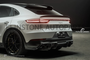 ดิฟฟิวเซอร์ Carbon Fiber PORSCHE Cayenne E3 ทรง Future Design (แท้)
