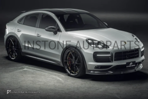 ลิ้นหน้า Carbon Fiber PORSCHE Cayenne E3 ทรง Future Design (แท้)