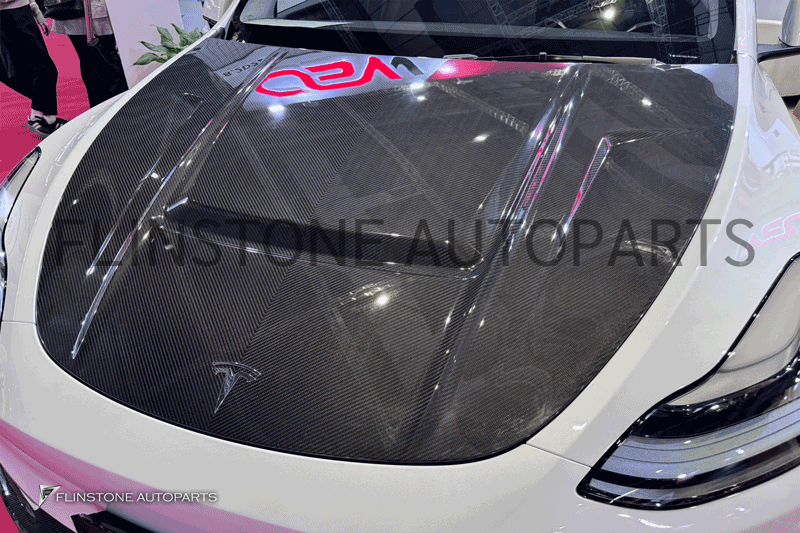 ฝากระโปรงหน้า Carbon Fiber Tesla Model Y ทรง CSV