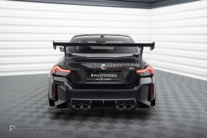 สปอยเลอร์ LED LIGHT Carbon Fiber BMW G87 M2 ทรง Maxton Design