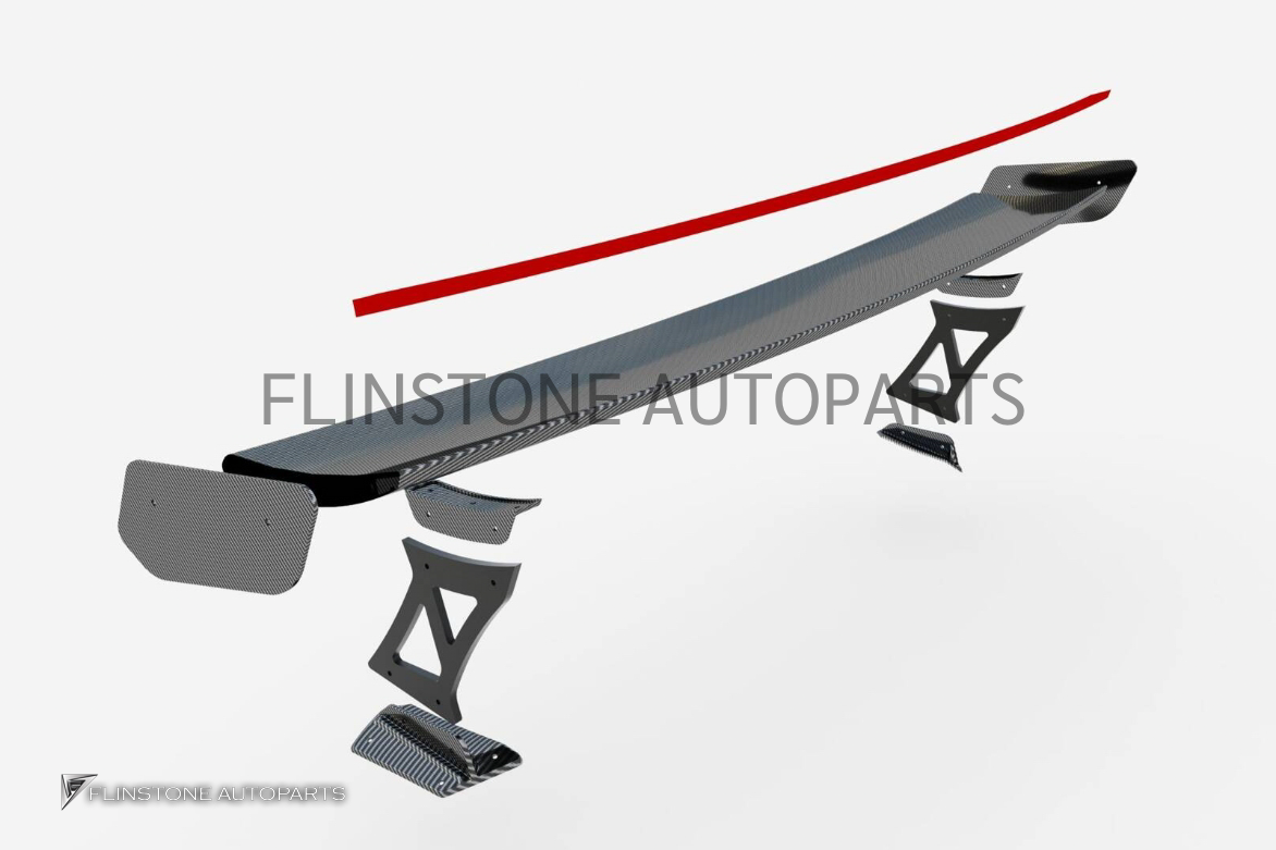 สปอยเลอร์ LED LIGHT Carbon Fiber BMW G87 M2 ทรง Maxton Design