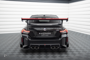 สปอยเลอร์ LED LIGHT Carbon Fiber BMW G87 M2 ทรง Maxton Design