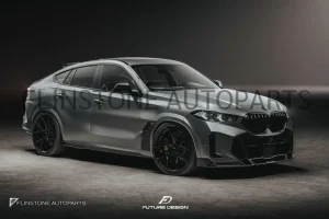 ลิ้นหน้า Carbon Fiber X6 G06 LCI ทรง Future Design (แท้)