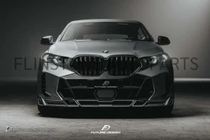 ลิ้นหน้า Carbon Fiber X6 G06 LCI ทรง Future Design (แท้)