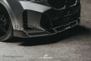 ลิ้นหน้า Carbon Fiber X6 G06 LCI ทรง Future Design (แท้)