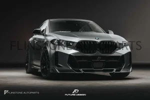 ลิ้นหน้า Carbon Fiber X6 G06 LCI ทรง Future Design (แท้)
