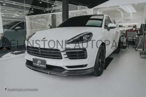 ลิ้นหน้า Carbon Fiber PORSCHE CAYENNE E3 ทรง FD Design