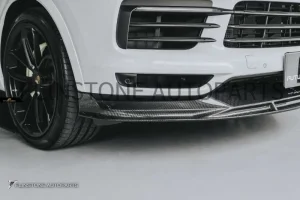 ลิ้นหน้า Carbon Fiber PORSCHE CAYENNE E3 ทรง FD Design