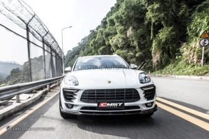 คิ้วช่องลมหน้า Carbon Fiber Porsche Macan 2014-2017 ทรง CMST