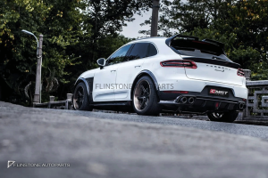 สเกิร์ตข้าง Carbon Fiber Porsche Macan 2014-2017 ทรง CMST