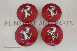 ฝาล้อ Ferrari 430 458 488 California 599 F12 สีแดง ม้าเงิน (แท้)