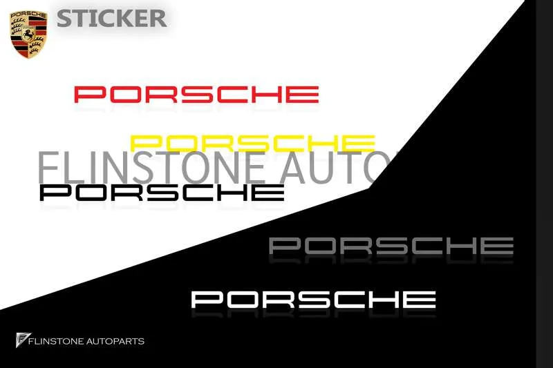 โลโก้ Sticker PORSCHE ติดกระจกบานหน้า