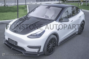 ฝากระโปรงหน้าคาร์บอน Tesla Model Y ทรง CMST V.2