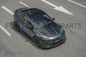 ฝากระโปรงหน้าคาร์บอน Tesla Model Y ทรง CMST V.2