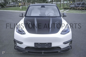 ฝากระโปรงหน้าคาร์บอน Tesla Model Y ทรง CMST V.2