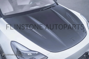 ฝากระโปรงหน้าคาร์บอน Tesla Model Y ทรง CMST V.2