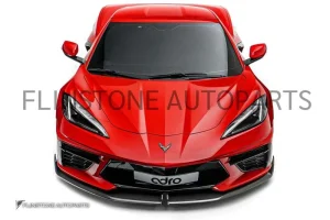ลิ้นหน้า Carbon Fiber Chevrolet Corvette C8 ทรง ADRO (แท้)