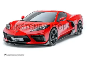ลิ้นหน้า Carbon Fiber Chevrolet Corvette C8 ทรง ADRO (แท้)